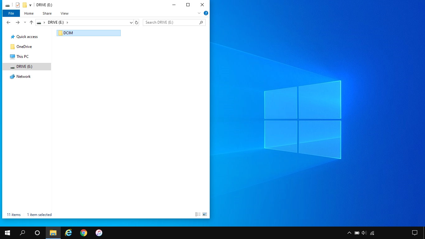 Go to the required folder in your phone's file system.