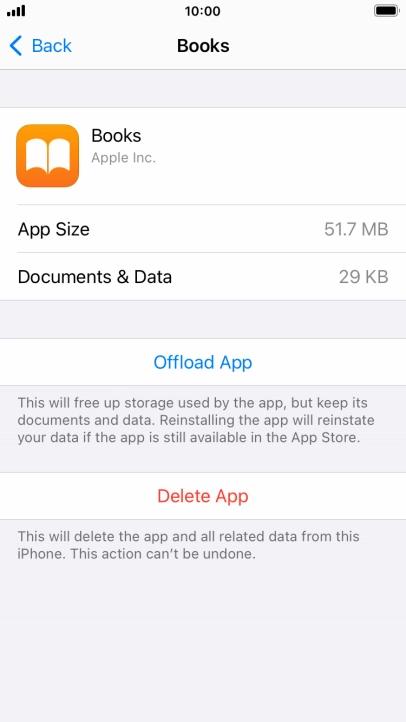 Press Offload App.