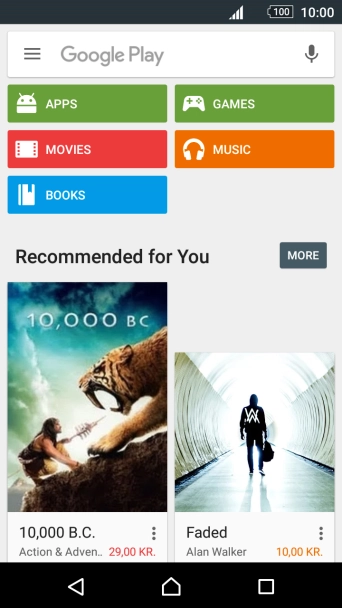 Press Google Play.