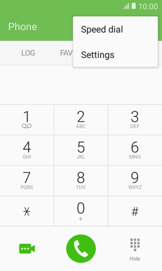 Press Settings.