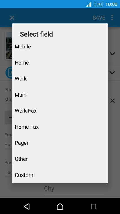 Press the required number type.