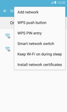 Press Smart network switch.