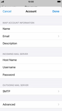 Press SMTP.