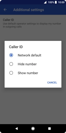 Press Show number to turn on caller identification.