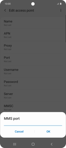 Key in 80 and press OK.