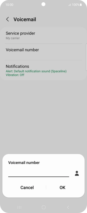 Key in (prefix) 5 (your phone number) and press OK.