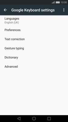 Press Languages.