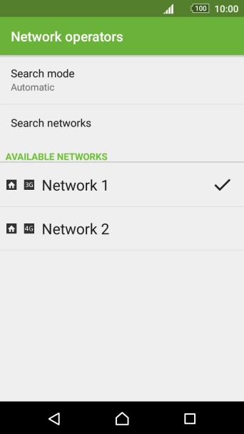 Press Search mode.