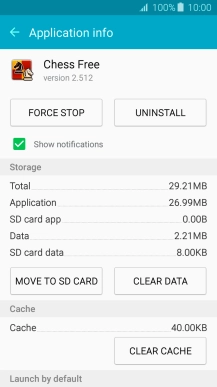 Press MOVE TO SD CARD.