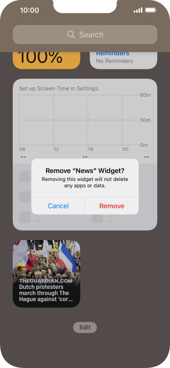 Press Remove.