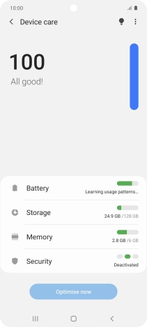 Press Battery.