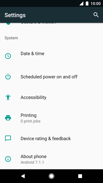 Press About phone.