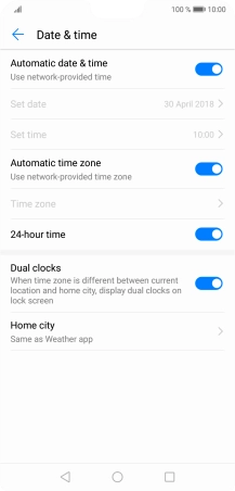 Press the Home key to return to the home screen.