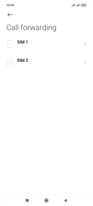 Press the required SIM.