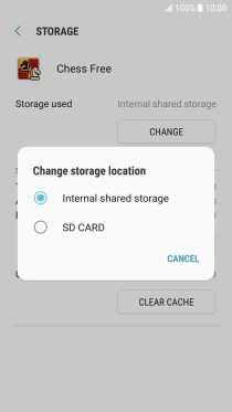 Press the name of the memory card.