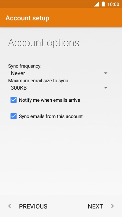 Press the drop down list below 