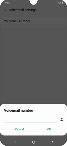 Key in (prefix) 5 (your phone number) and press OK.