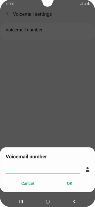 Key in (prefix) 5 (your phone number) and press OK.
