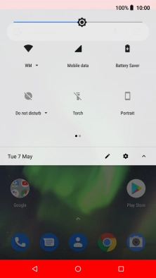 Press the Home key to return to the home screen.