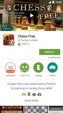 Press INSTALL and follow the instructions on the screen to install the app.