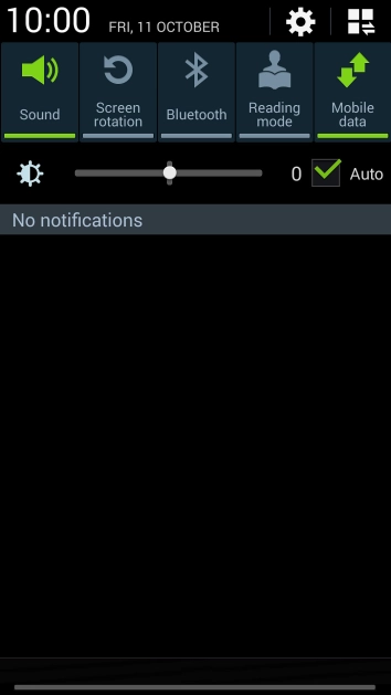 Press  to turn the function on or off.
