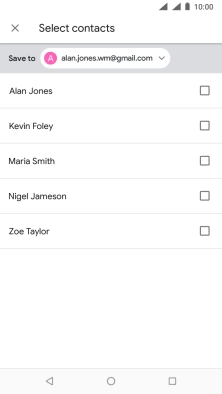 Press the drop down list.