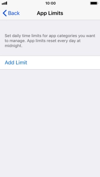Press Add limit.
