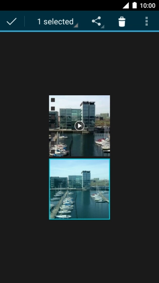 Press the share icon.
