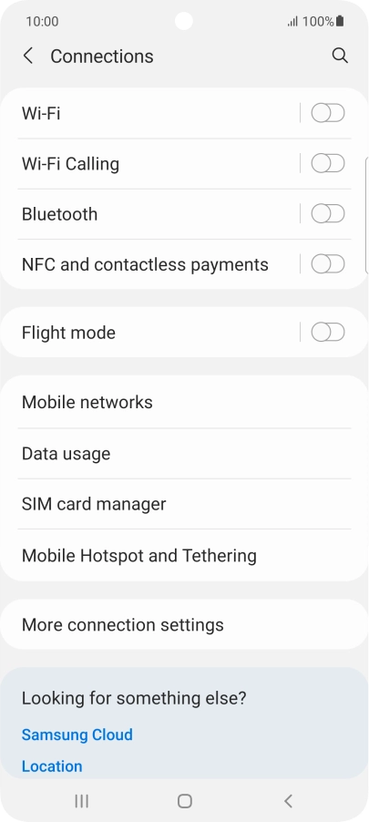 Press Wi-Fi.