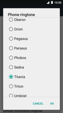 Press the required ring tones to hear them.