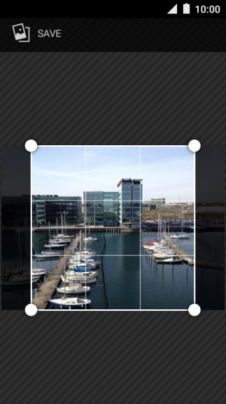 Drag the frame to the required position to select the required detail and press SAVE.