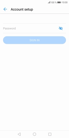 Press Password and key in the password for your email account.