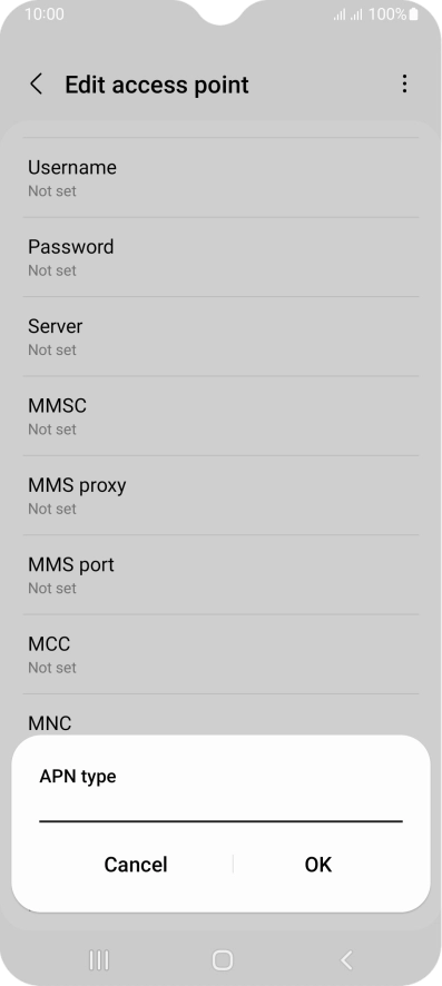 Key in mms and press OK.