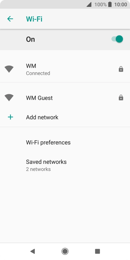 Press the Home key to return to the home screen.