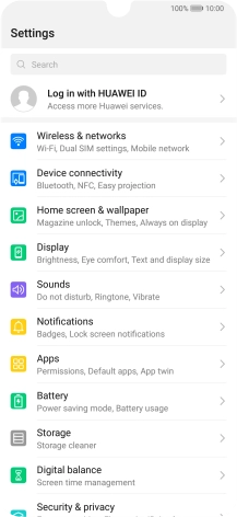 Press Device connectivity.