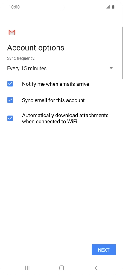 Press the drop down list below 