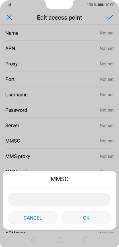 Key in http://www.vodafone.ie/mms and press OK.
