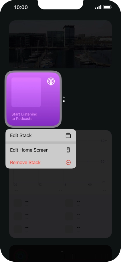 Press Edit Stack.