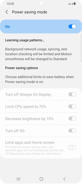 Press the Home key to return to the home screen.
