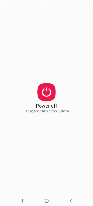 Press Power off.
