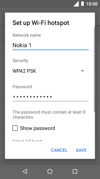 Press the drop down list below 