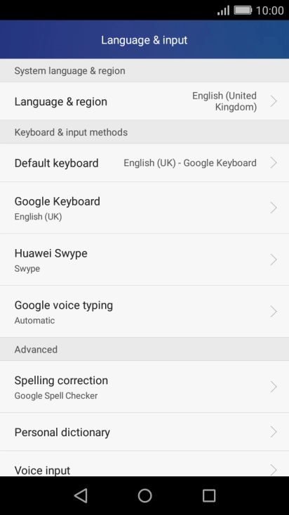 Press Google Keyboard.