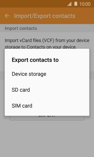 Press SIM card.