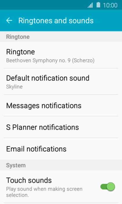 Press the Home key to return to the home screen.