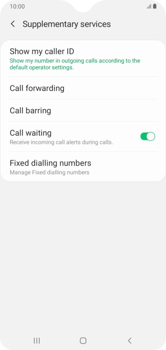 Press Fixed dialling numbers.