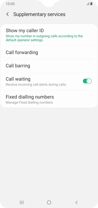 Press Fixed dialling numbers.