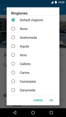 Press the required ring tones to hear them.