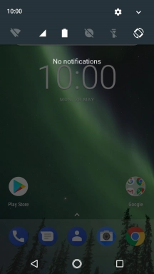 Press the settings icon.