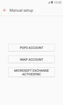 Press IMAP ACCOUNT.