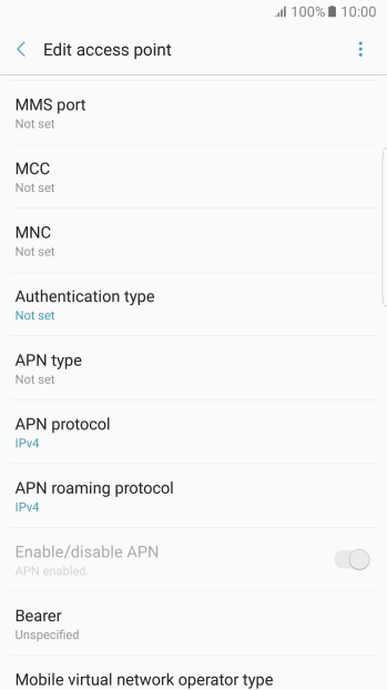Press MMS port.